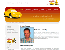 Tablet Screenshot of aok.cz
