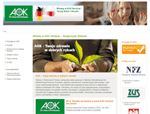 Tablet Screenshot of aok.pl