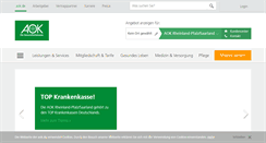 Desktop Screenshot of aok.de