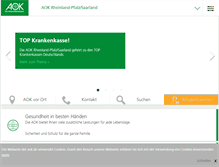 Tablet Screenshot of aok.de